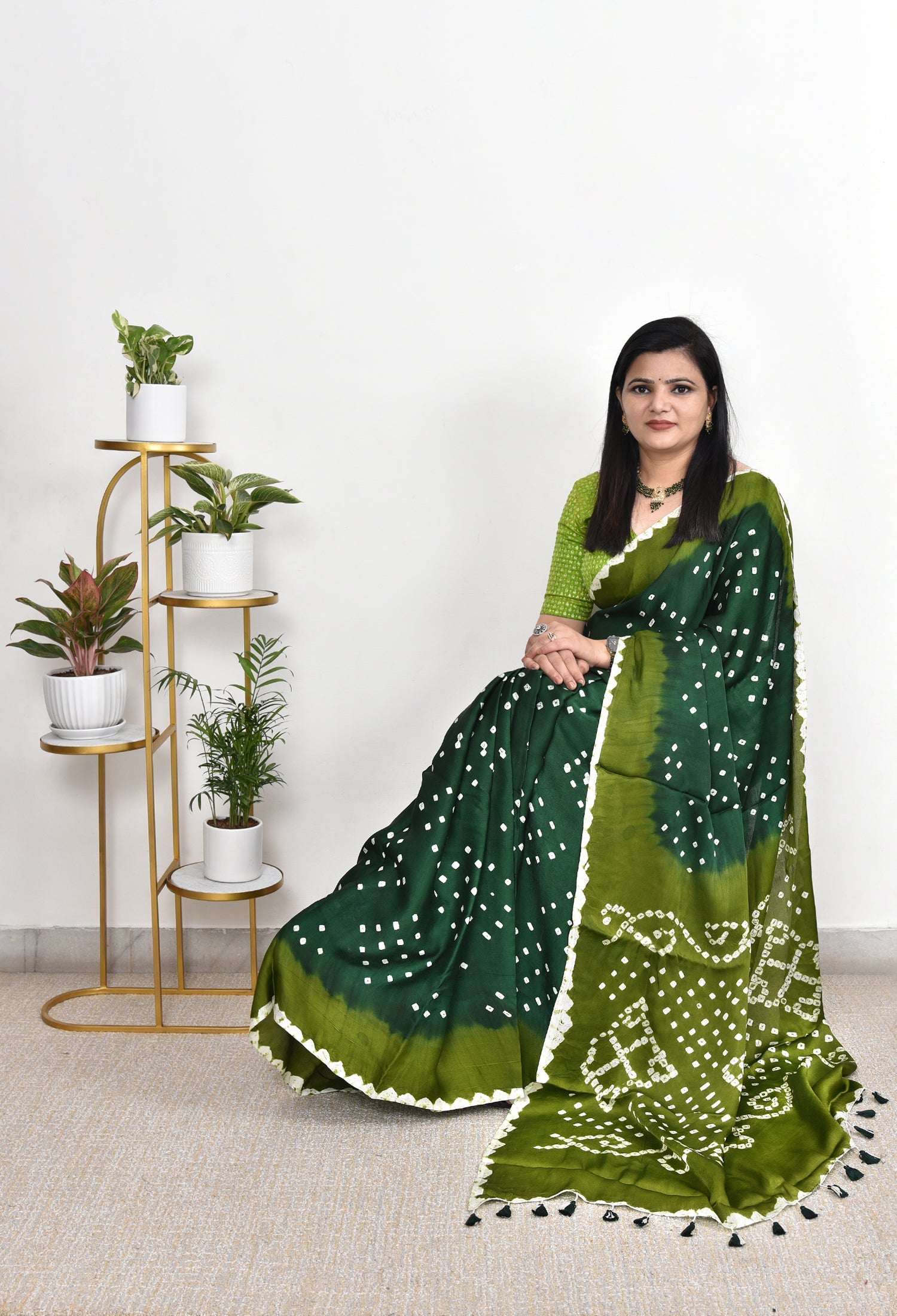 MODAL SILK BANDHANI SAREE