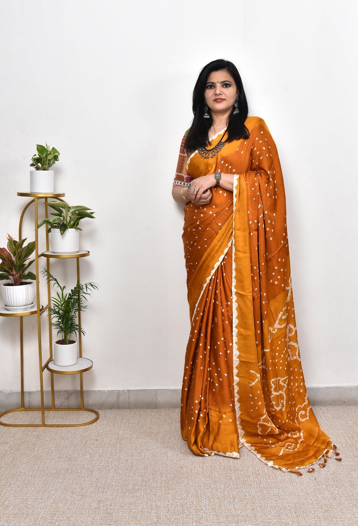 MODAL SILK BANDHANI SAREE