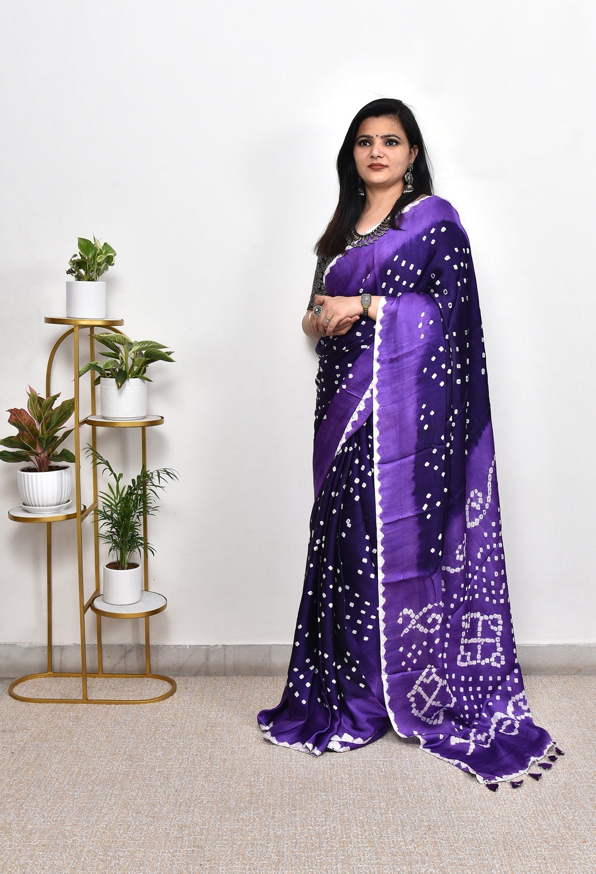 MODAL SILK BANDHANI SAREE