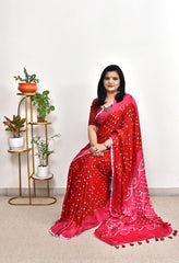 MODAL SILK BANDHANI SAREE