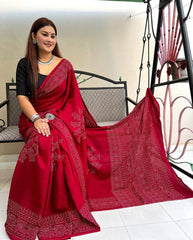 Modal Silk Bandhani Saree