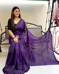 Modal Silk Bandhani Saree